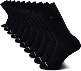 Sponsored Ad - Mens Athletic Socks - Cushioned Crew Socks (10 Pack)