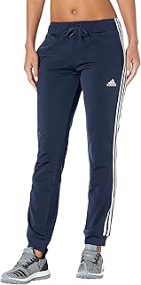 Womens Essentials Warm-up 3-Stripes Slim Tapered Track Pants
