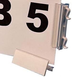 8-1/2" x 11" Warehouse Aisle Sign Kit, Self Adhesive, White, 10/Pk