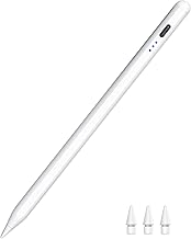 Stylus Pen for iPad 2018-2025, Fast Charging Magnetic Pencil (1st Generation) with Tilt Sensitivity & Palm Rejection for iPad Air 3/4/5/M2/M3, iPad Mini 5/6/7, iPad 6/7/8/9/10/11, iPad Pro 11/12.9"/M4