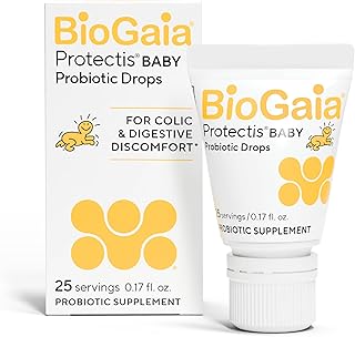 Protectis Baby Probiotic Drops | Baby Essentials for Colic & Gas Relief | Safe for Newborns | Ease Crying, Fussing, Colic, Gas, Spit-ups & Constipation | No Dairy, Soy & Gluten | 5mL