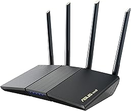 RT-AX1800S Dual Band WiFi 6 Extendable Router, Subscription-Free Network Security, Parental Control, Built-in VPN, AiMesh Compatible, Gaming & Streaming, Smart Home