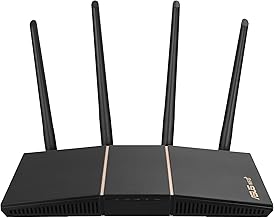 AX3000 WiFi 6 Router (RT-AX57) - Dual Band Gigabit Wireless Internet Router, Gaming & Streaming, AiMesh Compatible, Included Lifetime Internet Security, Parental Control, MU-MIMO, OFDMA