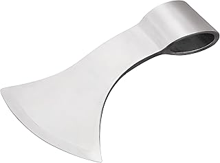Sponsored Ad - Mythrojan Viking Axe Head Medieval Axe with Highly Polished Carbon Steel Head for Historical Reenactments, Renaissance Costumes, LARP, SCA - 7.2 inch, Silver