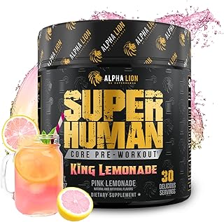 Sponsored Ad - ALPHA LION Core Pre Workout with Creatine for Performance, Beta Alanine for Muscle, L-Citrulline for Pump & Tri-Source Caffeine for Sustained Energy (30 Servings, King Lemonade Flavor)