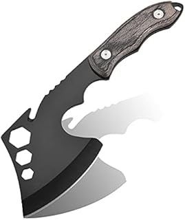 Sponsored Ad - ASR Outdoor Compact Camping Axe Hatchet, Black Steel With Cord Cutter