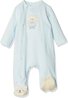 Little Me Clothes for Baby Boys' 100% Cotton Scratch-Free Tag Footie Sleeper, Preemie to 9 Months