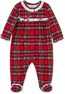 Little Me Clothes for Baby Boys' and Girls' Christmas Matching Plaid Pajamas and Nightgowns, 3 Months up to Girls 10