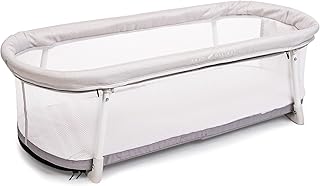 Baby Delight Snuggle Nest Bassinet, Portable Baby Bed, for Infants 0 – 5 Months, Driftwood Grey