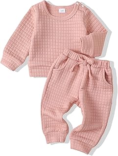 Newborn Infant Baby Girl Clothes Outfits Fall Winter Long Sleeve Sweatshirts Pants Cute Baby Girl Outfits Set