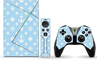 MightySkins Skin Compatible with NVIDIA Shield TV (2017) Pro - Baby Blue Designer | Protective, Durable, and Unique Vinyl Decal wrap Cover | Easy to Apply, Remove, and Change Styles | Made in The USA