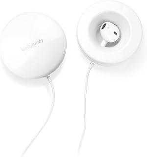 Bellytunes Prenatal Pregnancy Earbuds Adapter System for iOS & Samsung Devices | Turns Ear bud Into Baby Bump | Belly Speakers | Pregnancy headphones (Bellytunes Lite)