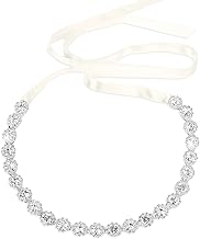 Bride Crystal Headband Bridal Rhinestone Headpiece for Wedding Silver Headband Flower Girl Headpiece Hair Jewelry for Bride Princess Crown for Party Photography