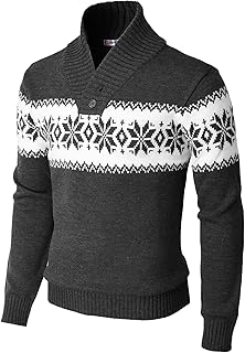 Sponsored Ad - Men’s Slim Fit Casual Christmas Sweater Knitted Xmas Knitwear Holiday Knit