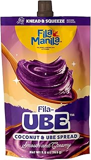 Sponsored Ad - Fila Manila Ube Coconut Spread Purple Yam As Seen on Shark Tank - Award-Winning 5.8 OZ Pouch, Vegan, Gluten Free, Dairy Free, No Red 3, No Red 40, No Ube Extract, No Artificial Colors, 
