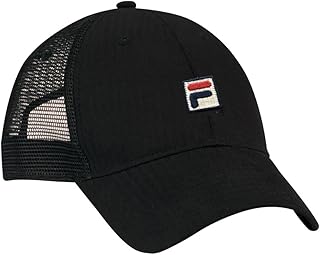 Heritage F Box Patch Logo Adjustable Mesh Snapback Hat (US, Alpha, One Size, Black)
