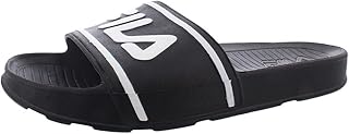 Men's Sleek Slide LT Sandals (Black/White/Black, numeric_11)
