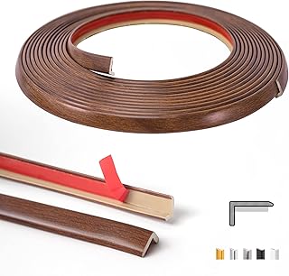 Sponsored Ad - Art3d 20ft Outside Vinyl Corner Trim Peel and Stick for Tile and Wall Edges, Furniture Decoration, Cherry
