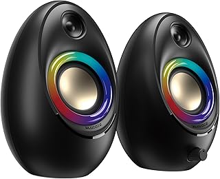 Sponsored Ad - Bluedee Computer Speakers for Desktop PC, Bluetooth 5.4 Desktop Speakers with 2 Speaker Units, Dynamic RGB Light USB Speaker, USB/Type-C Powered Plug & Play PC Speakers for Desktop, Lap