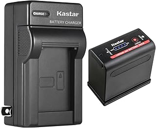 Kastar 1 Pack Battery and AC Wall Charger Compatible with Canon BP-975 BP-945 BP-950G BP-955 E1 E2 E30 E65AS EOS G1000 G1500 G2000 GL-1 GL-2 MV10i MV20i MV100i MV200 MV200i DM-MV1 DM-MV10 DM-MV20