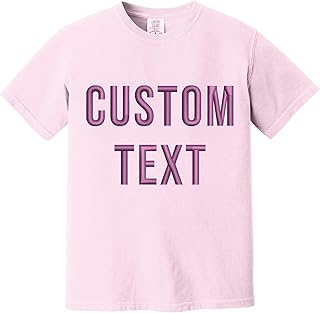 Sponsored Ad - Custom Unisex Cotton Tee – Comfort Colors Embroidered Shirt – Personalized Gift for Men & Women – Custom Name T-Shirt