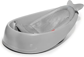 Skip Hop Infant Bath Tub 3-Stage Grow With Baby Smart Sling MOBY Bathtub Grey Age 0+