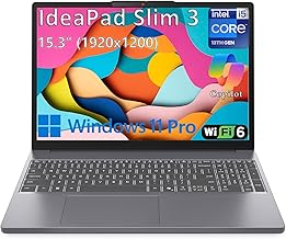 Laptop Computer for Home Business, IdeaPad Slim 3, Intel 8-Core i5-13420H (Beat i7-1355U), 16GB DDR5 RAM, 512GB PCIe SSD, 15" FHD+, WiFi 6, Type-C, Copilot AI, Luna Grey, Windows 11 Pro