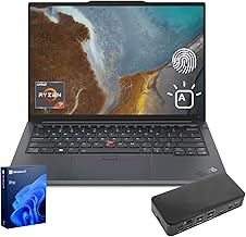 ThinkPad E14 Gen 6 Business Laptop, 14" FHD+ Display, AMD Ryzen 7 7735U, 32GB DDR5 RAM, 1TB SSD, Fingerprint, Backlit, Wi-Fi 6, Windows 11 Pro, Bundle with Targus USB-C 100W Docking Station