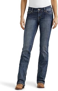Women's Western Mid Rise Stretch Boot Cut Jean