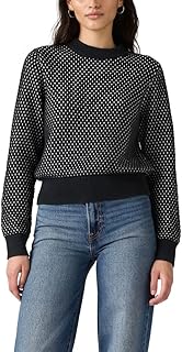 Womens Snowflake Crew Pullover