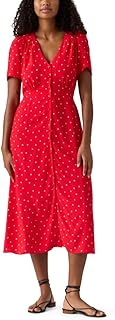 Womens Sarina Short Sleeve Midi Dress