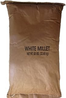 84075 White Proso Millet Wild Bird Food, 50-Pound