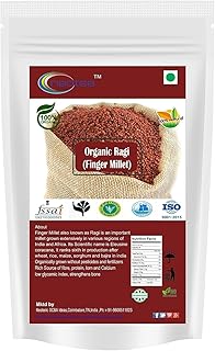 Neotea Organic Indian Finger Millet 500 GM (17.63 OZ) | Whole Grain Ragi Kelvaragu Nachni Ragulu Aariyam | Gluten-Free | Unpolished Red Millet | Hulled | Whole Grain Superfood