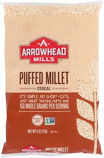 Arrowhead Mills Natural Puffed Millet Cereal -- 6 oz - 2 pc