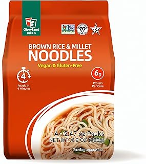 Gloryland Brown Rice and Millet Noodles (10oz) - Pack of 6