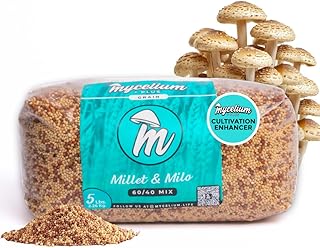 Sponsored Ad - Mycelium Sterilized 5 LB Mushroom Grain Spawn Bag | Organic 60/40 Millet & Milo Blend for Fast Growth & High-Yield | |Ready-To-Use with Self-Healing Injection Port & Cultivation Enhance