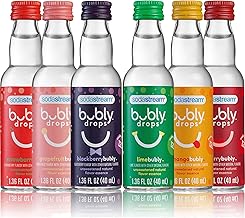SodaStream - Bubly Fruit Drops for Sparkling Water | Natural Fruit Flavor | Zero Calories, No Sweeteners | Create Your Own Bubly with SodaStream | Variety Pack, Bubly Original, Pack of 6 | 8 Fl Oz
