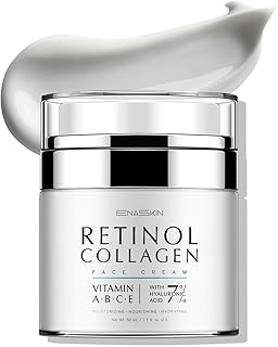 Sponsored Ad - Retinol Anti Aging Face Moisturizer: Wrinkle Cream for Women, Collagen Day Night Repair Cream - Firming, Tightening & Lifting Neck Sagging Skin, 7% Hyaluronic Acid for Max Hydration, 1.