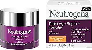 Sponsored Ad - Triple Age Repair Face Moisturizer - with Hexinol Technology & Vitamin C, Anti-Wrinkle Face Cream with SPF 25, Visibly Reduces Wrinkles & Firms Skin, 1.7 oz