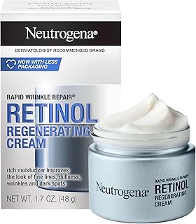 Sponsored Ad - Rapid Wrinkle Repair Retinol Face Moisturizer, Daily Anti-Aging Face Cream with Retinol & Hyaluronic Acid to Fight Fine Lines, Wrinkles, & Dark Spots, 1.7 oz