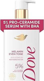 Exfoliating Body Wash Melanin Even Tone Promotes Even Skin Tone 5% pro-ceramide serum with BHA 18.5 oz