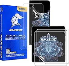 2+2 Pack Paper-Feel Texture Screen Protector for OnePlus Open Case Friendly MilitaryShield Matte Film - Made in USA