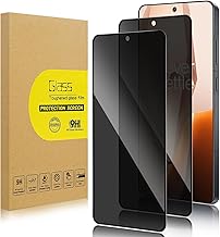 2 Pack Privacy Screen Protector for OnePlus 13R[Anti-Spy Tempered Glass], Ultra HD, Anti-Scratch, Bubble-Free, Easy Install 9H Protective Glass for OnePlus 13R