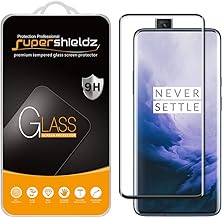 (2 Pack) Designed for OnePlus 7 Pro Tempered Glass Screen Protector, (Full Cover) (3D Curved Glass) Anti Scratch, Bubble Free (Black)