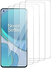 [4 Pack] Glass Screen Protector Compatible for OnePlus 8T 5G and OnePlus 8T+ / Plus 5G[9H Hardness] HD Screen Tempered Glass, Easy Install-[Case Friendly] 2.5D Edge