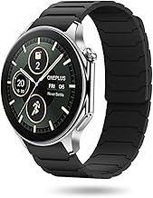 Magnetic Watchband Compatible with OnePlus Watch 3, Silicone Sport Strong Magnet Strap for OnePlus Watch 2, 2R, 1 Smart Watch