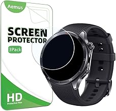 Screen Protector Compatible for OnePlus Watch 3 (3 Pack) Smartwatch Clear Tempered Glass protective film
