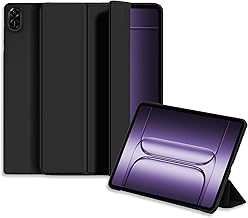 Silicone Case for OnePlus Pad 3 13.2 Inch 2025,Lightweight Protective Case with Stand Functio and Auto Sleep/Wake Function, Comprehensive Protection,Black