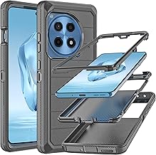 Phone Case for OnePlus 12R Case with [Military Grade] Drop Proof 3-Layer Durable Cover/Shockproof Armor Drop Protection Solid Rubber Case for OnePlus 12R 6.78"-Black