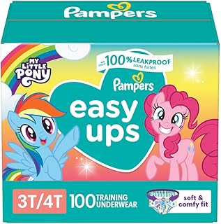 Size 5 Diapers, Potty Training Underwear for Toddlers, Easy Ups Diapers, Pull Up 3t-4t Training Pants for Girls and Boys, 100 Count, Giant Pack (Packaging & Prints May Vary)